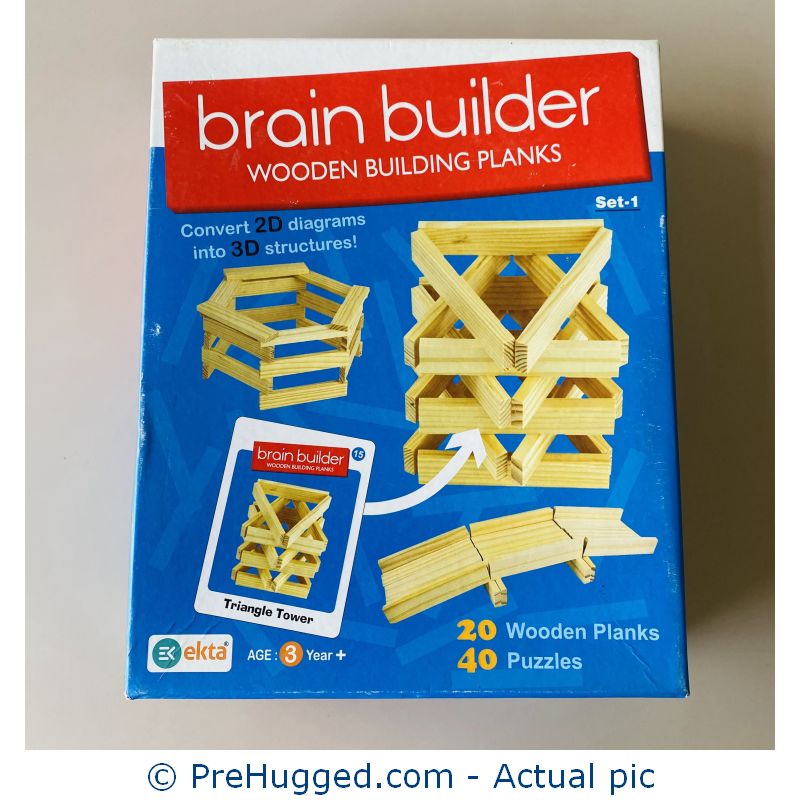 Brain builder wooden building planks