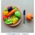 Vegetable and Fruit Velcro Cutting Toy