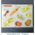 Vegetable Wooden Peg Puzzle with Base Image