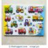 Construction Vehicle Wooden Peg Puzzle with Name