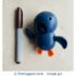 Water Bath Toy - Swimming Penguin - Blue