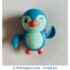 Water Bath Toy - Swimming Penguin - Green