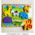 Wooden Wild Animals Chunky Puzzle