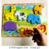 Wooden Wild Animals Chunky Puzzle
