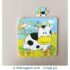 16 Pieces Wooden Jigsaw Puzzle - Cow