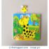 16 Pieces Wooden Jigsaw Puzzle - Giraffe