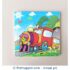 16 Pieces Wooden Jigsaw Puzzle - Train