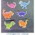 Wooden Dinosaur Puzzles in a Tin Box