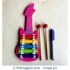 Wooden Guitar Style Xylophone Toy - New