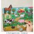 Wooden Insert Puzzle Tile - Farm Animals