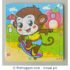 16 Pieces Wooden Jigsaw Puzzle - Monkey