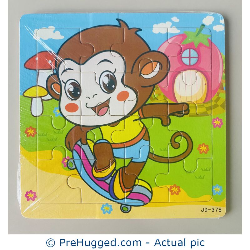 16 Pieces Wooden Jigsaw Puzzle – Monkey