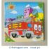 16 Pieces Wooden Jigsaw Puzzle - Fire Engine