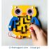 Magnetic Pen Maze Wooden Educational Toy - Owl