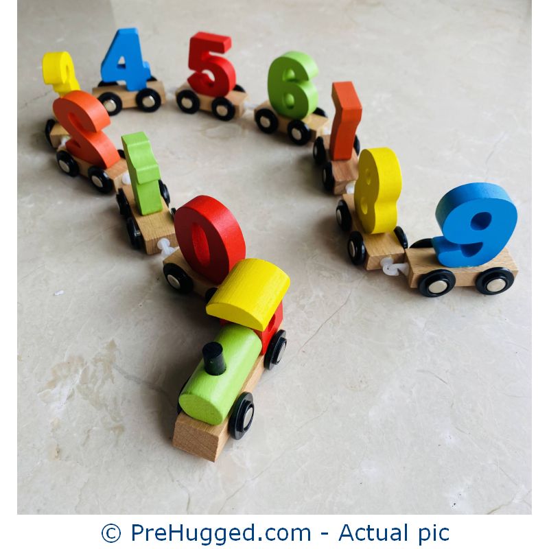 Wooden Train With Numbers