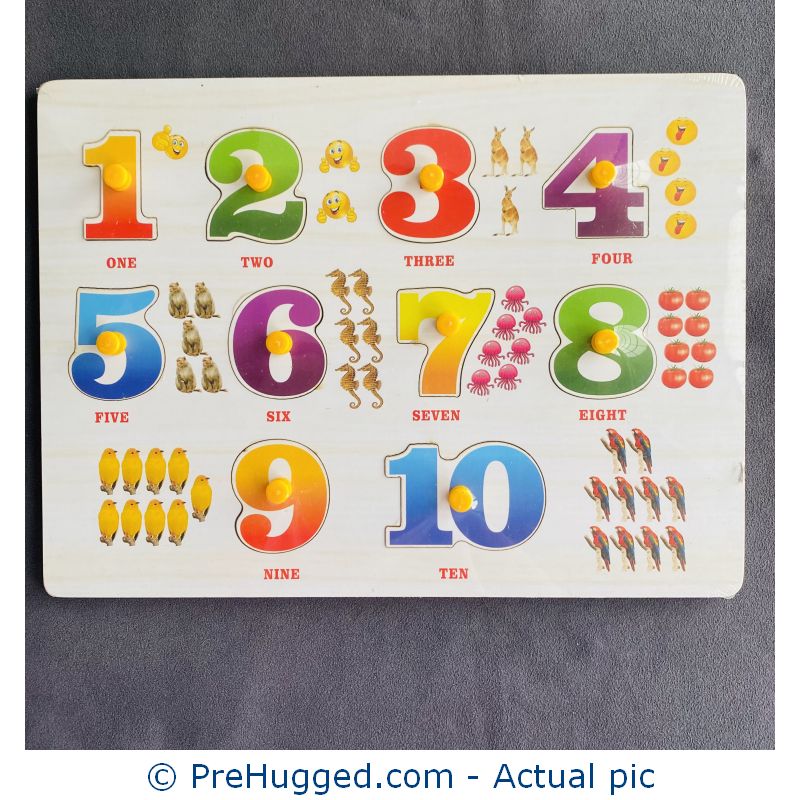 Wooden Peg Puzzle – Numbers 1 to 10