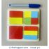 Geometric Square Fractions Board